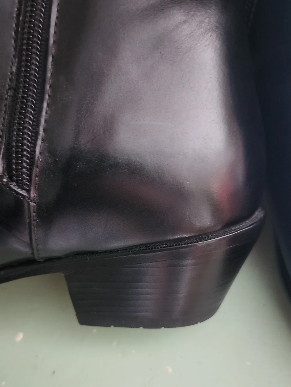 Stacy Adams Classic Men’s Black Leather Side Zip Ankle Boots 8.5